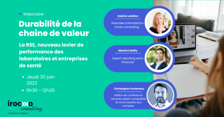 Lire la suite à propos de l’article Webinaire – Durabilité de la chaîne de valeur : la <span>RSE</span>, nouveau levier de performance des laboratoires et entreprises de santé ! 